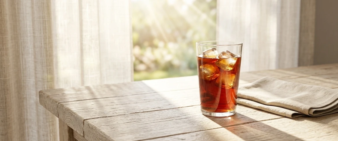Orzeźwiająca kawa cold brew w promieniach słońca. Cold brew – ile kofeiny zawiera?