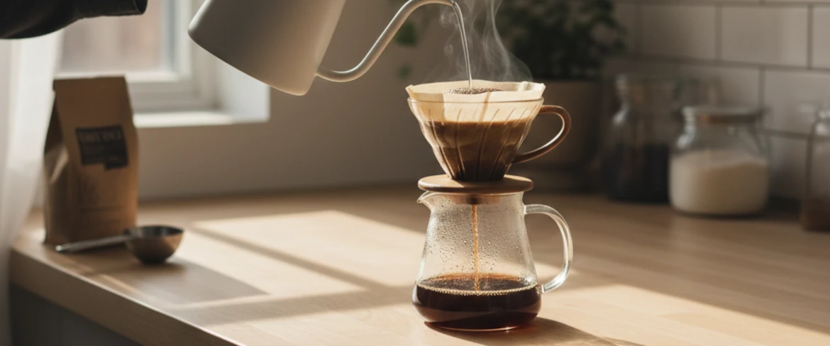 How to brew coffee using a dripper – pour over brewing with drip V60