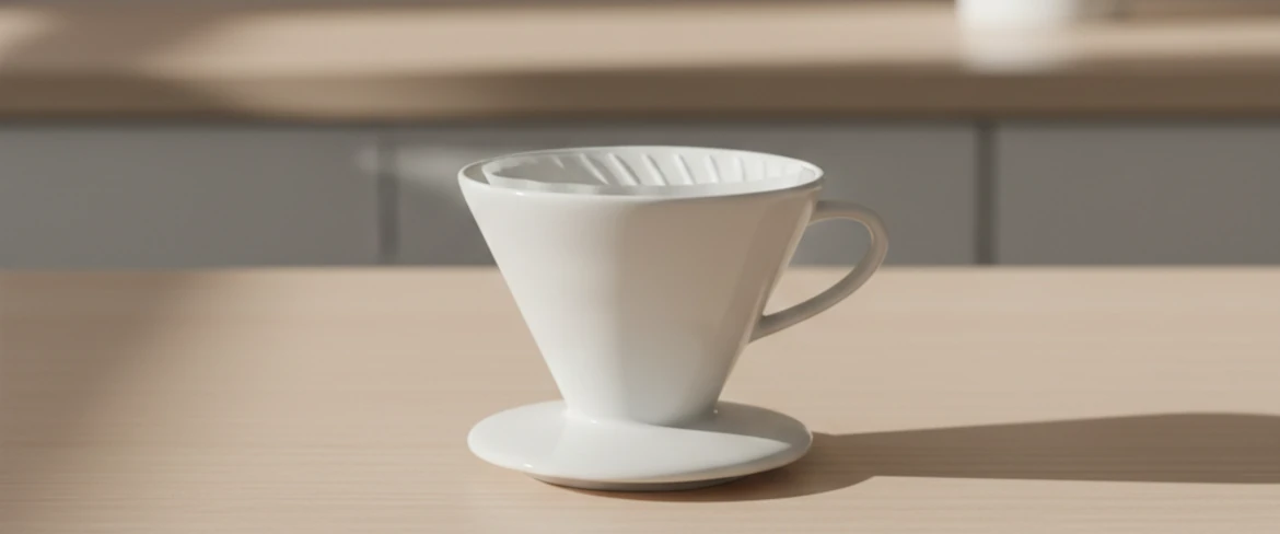 Ceramic coffee dripper – pour over coffee maker for manual brewing
