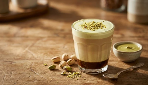 Pistachio coffee – creamy pistachio latte