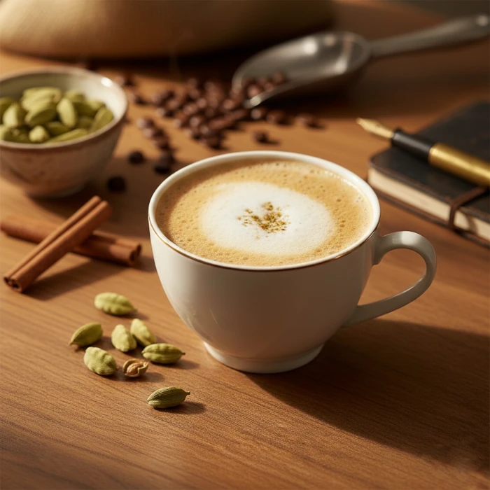 Coffee with cardamom recipe – a cup of aromatic coffee with fresh cardamom