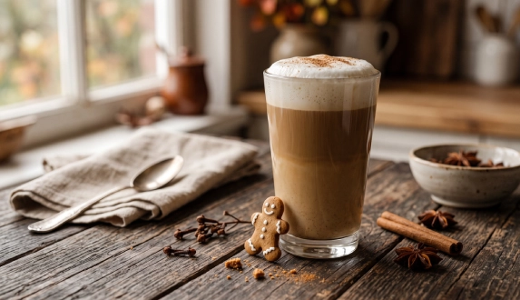 Gingerbread coffee – a homemade gingerbread latte recipe just like your favourite café