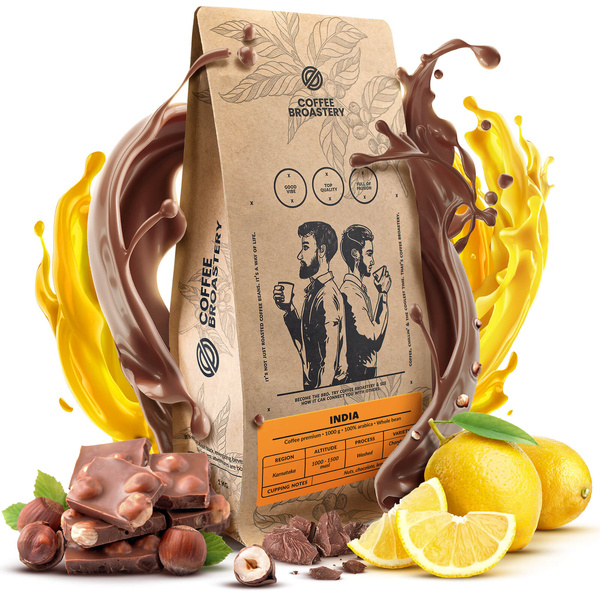 Bro Coffee Roastery - Kawa ziarnista India Karnataka Premium 400 g