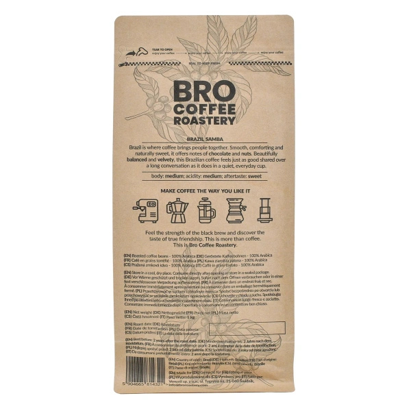 Zestaw kawa Bro Coffee Roastery Brazil Samba 3x1kg (3kg)