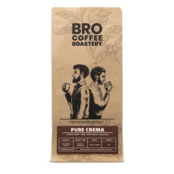 Bro Coffee Roastery – Kawa ziarnista Pure Crema 400 g
