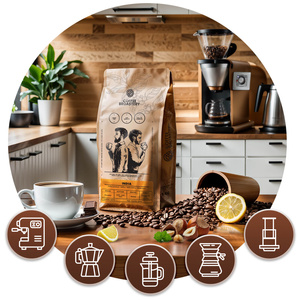 Bro Coffee Roastery - Kawa ziarnista India Karnataka Premium 1 kg