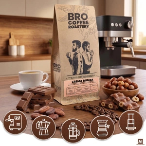Bro Coffee Roastery – Kawa ziarnista Crema Rumba 1 kg