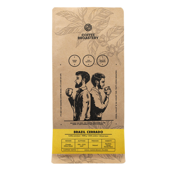 Bro Coffee Roastery - whole bean coffee Brazil Cerrado Premium 400g