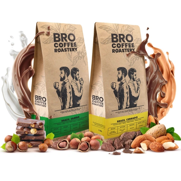 Set of Bro Coffee Roastery Brazil Samba + Brazil Cerrado 2x1kg (2kg)