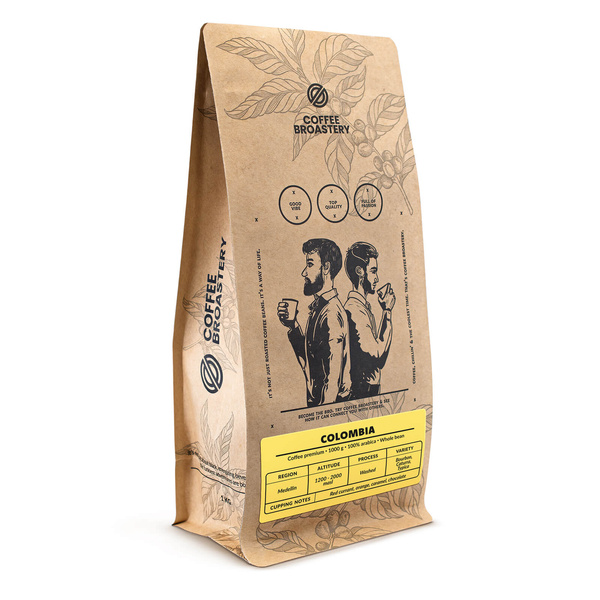 Bro Coffee Roastery - Whole Bean Coffee Colombia Medellin Premium 1kg