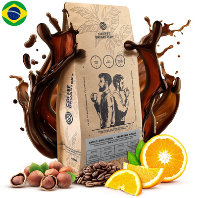 Bro Coffee Roastery - Whole Bean Coffee Amico dall'Italia Espresso Roast 400g