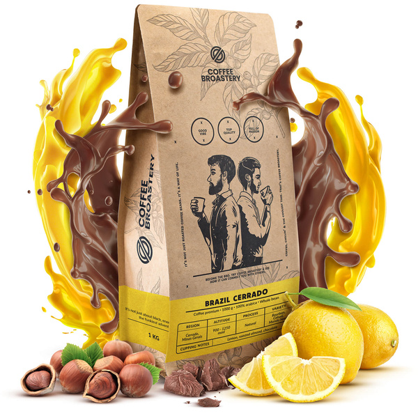 Bro Coffee Roastery Gift Set: Brazil Cerrado Coffee + Milk Fudge + Mug