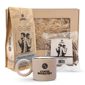 Bro Coffee Roastery Geschenkset: Amico dall'Italia Kaffee + Kaffee-Milchkaramellen + Becher