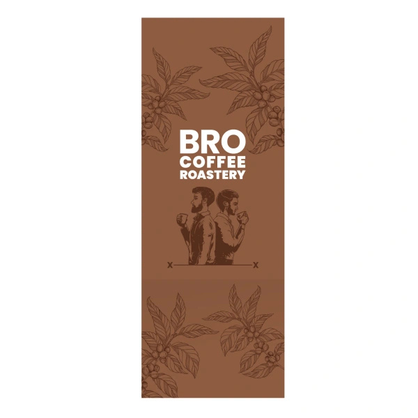 Geschenkbox-Banderole mit Bro Coffee Roastery-Logo – groß