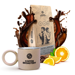 Bro Coffee Roastery Set: Amico dall'Italia Espresso Roast Kaffee + Becher