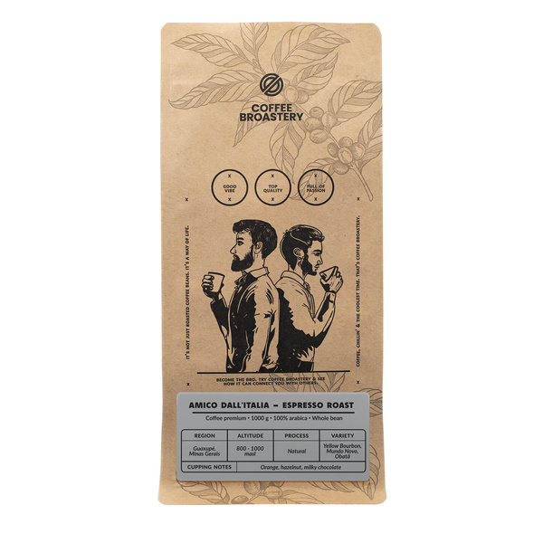 Bro Coffee Roastery - Bohnenkaffee Amico dall'Italia Espresso Roast 1 kg