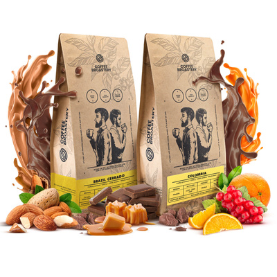 Set of Bro Coffee Roastery Colombia Medellin + Brazil Cerrado 2x1kg (2kg)