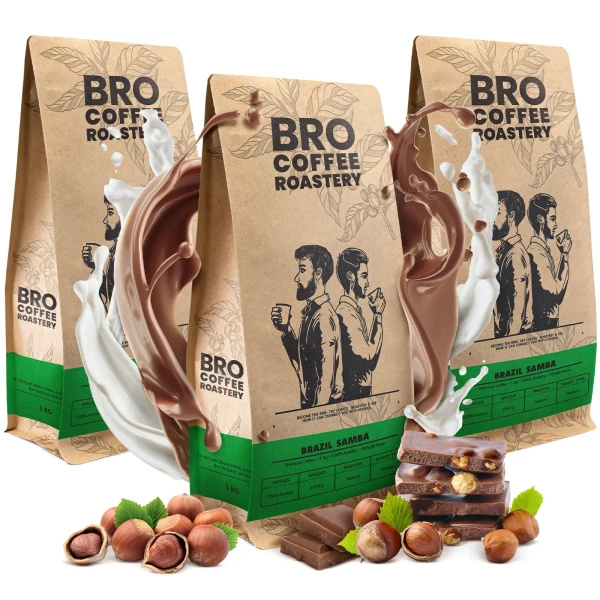 Set of Bro Coffee Roastery Brazil Samba 3x1kg (3kg)
