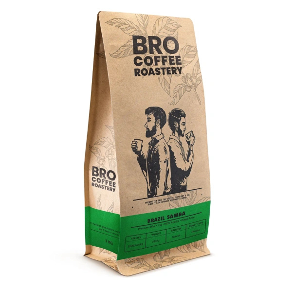 Bro Coffee Roastery – Whole Bean Coffee Brazil Samba Premium 1kg