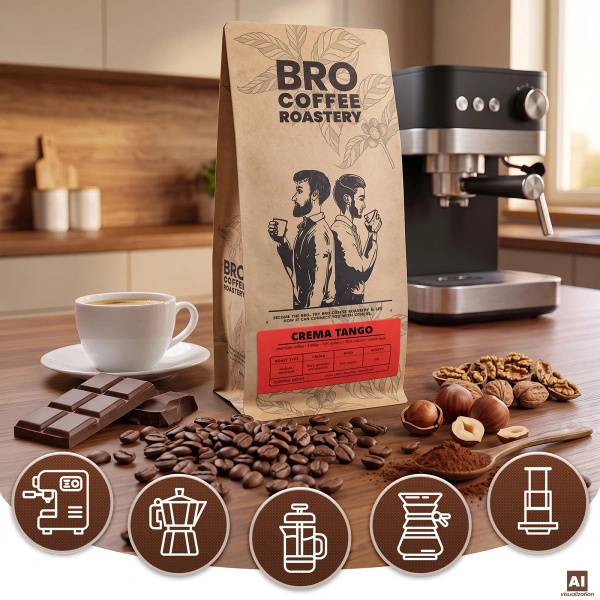 Bro Coffee Roastery – Kawa ziarnista Crema Tango 1 kg