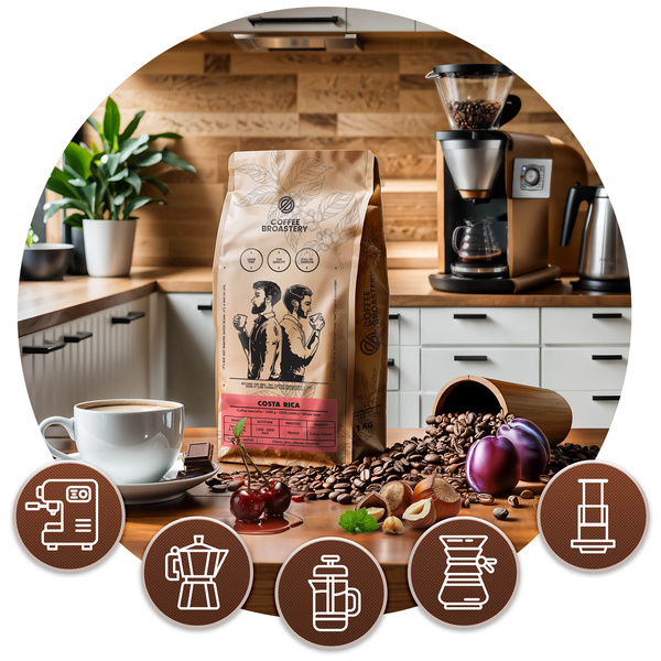 Zestaw kawa Bro Coffee Roastery Costa Rica San Rafael + Nicaragua Colibrí Azul + Brazil Samba 3x1kg (3kg)
