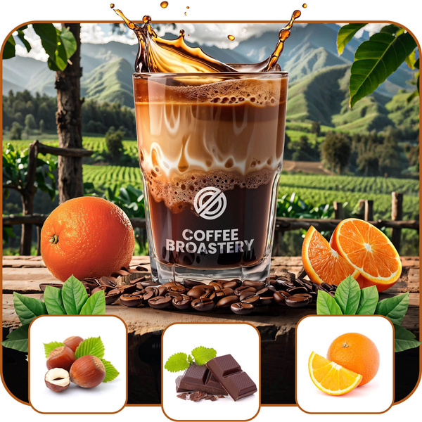 Zestaw prezentowy Bro Coffee Roastery: kawa Brazil Guaxupe + krówki + kubek