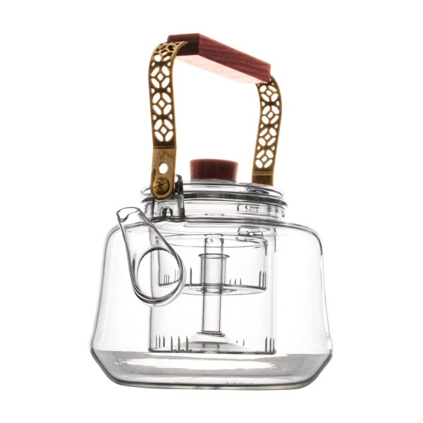 Glaskanne mit einem Teeei  Ornamento 1000 ml