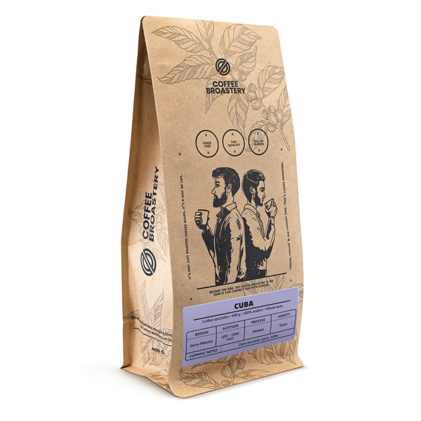 Bro Coffee Roastery - Whole Bean Coffee Cuba Sierra Maestra Speciality 400g