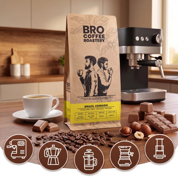 Set of Bro Coffee Roastery Brazil Samba + Brazil Cerrado 2x1kg (2kg)