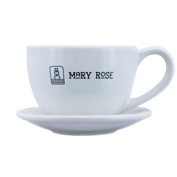 Filiżanka z logo Mary Rose (biała) 200 ml