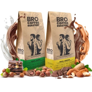 Zestaw kawa Bro Coffee Roastery Brazil Samba + Brazil Cerrado 2x1kg (2kg)