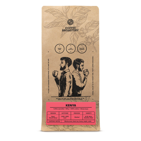 Bro Coffee Roastery - Kawa ziarnista Kenya Nyeri Speciality 400 g