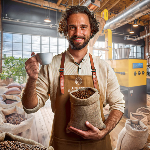 Bro Coffee Roastery - Whole Bean Coffee Amico dall'Italia Espresso Roast 1kg